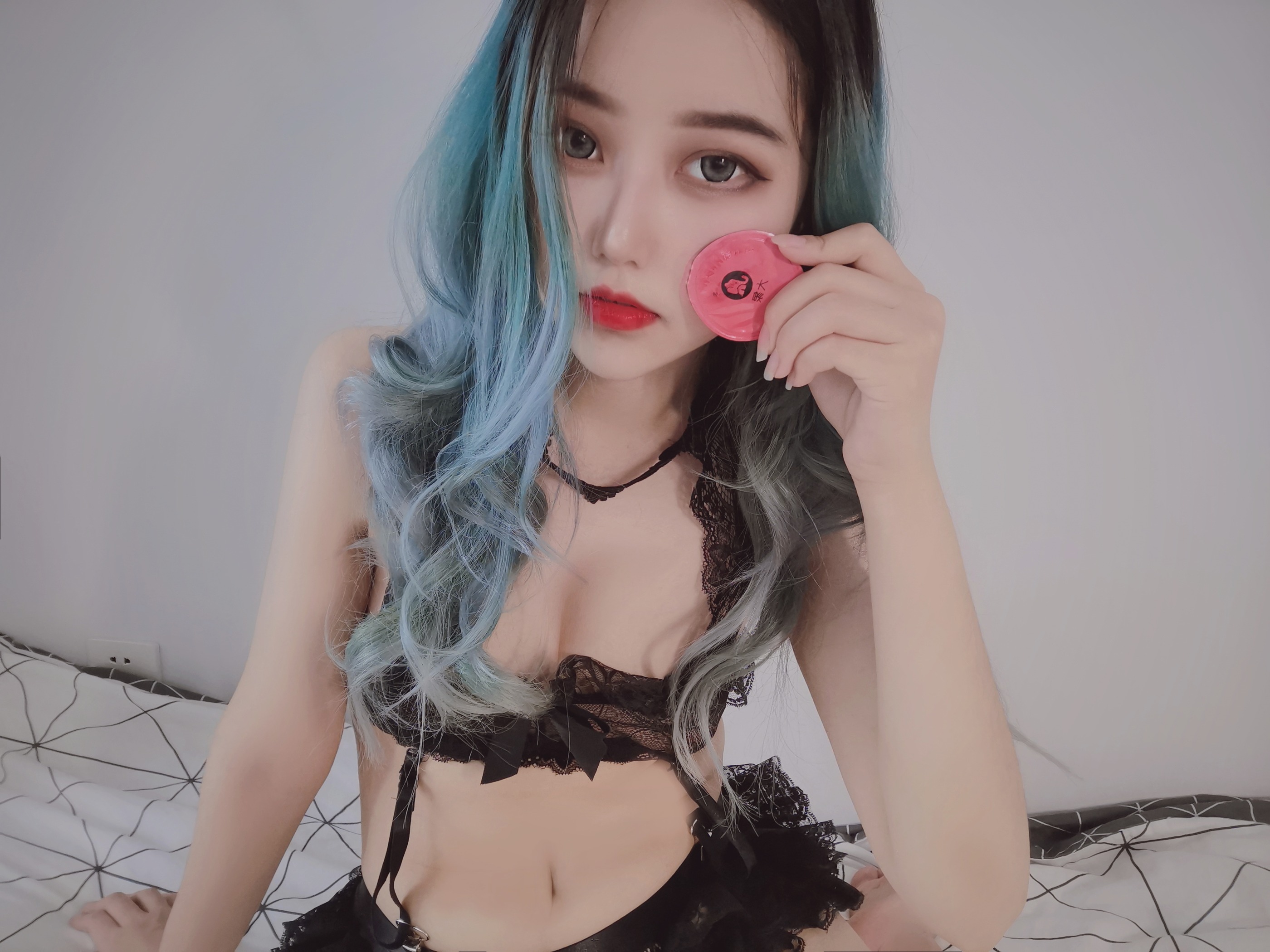 图片[1]-eloise软软 – NO.012 小粉盒黑兔子[85P]-XikXak